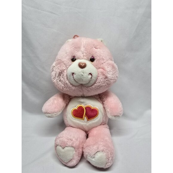 Vintage Kenner Care Bears Love A Lot Bear 13" Pink 2-Hearts 1983 80s Read Info - Picture 1 of 16